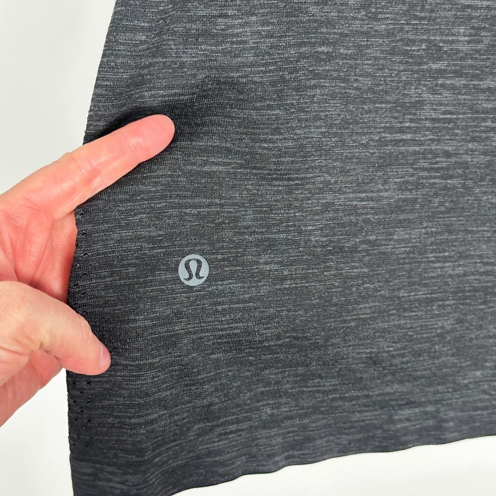 Lululemon Mens Metal Vent Tech Half Zip Black Long Sleeve Run Reflective Small - Picture 8 of 13
